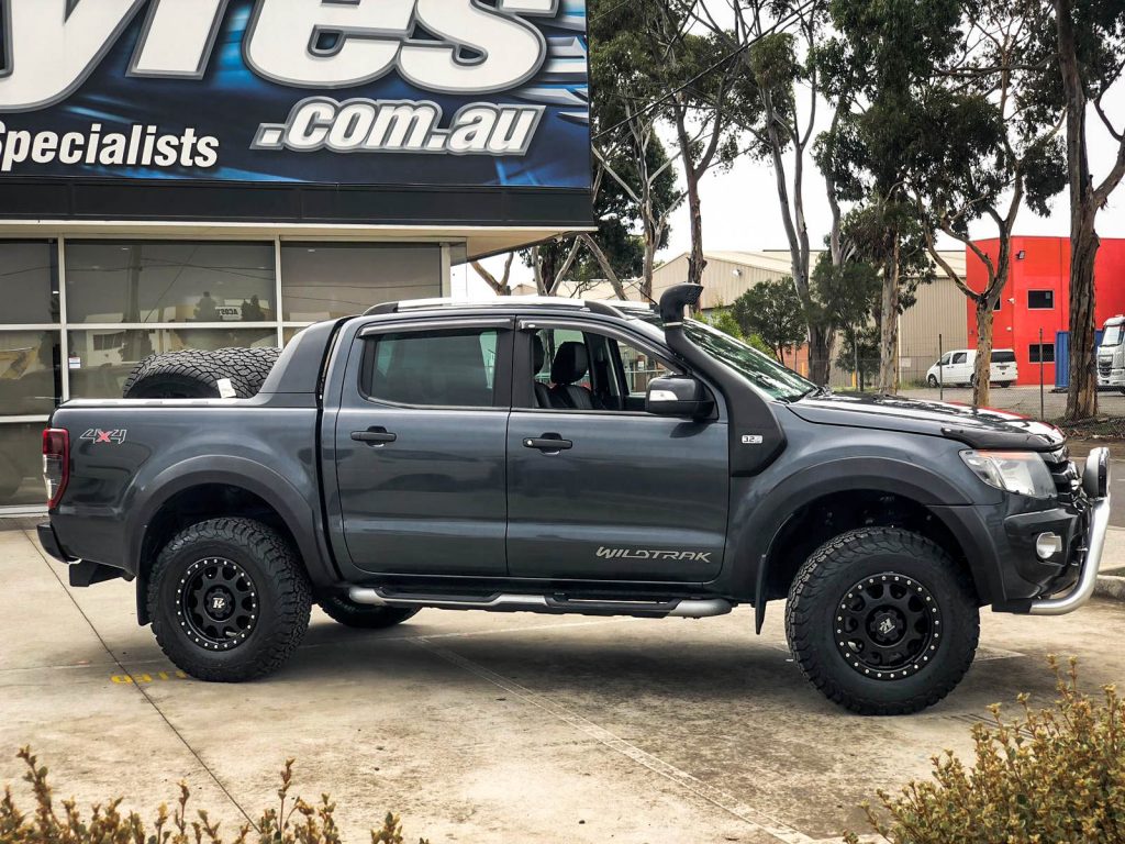 Ford Ranger On Hussla Raptor Matte Black Hussla Wheels Off Road Car