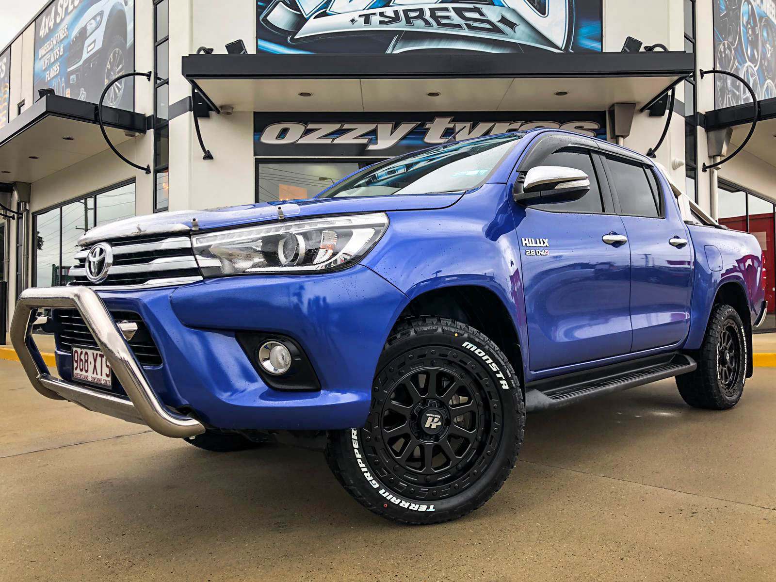 Toyota Hilux On Hussla Takeover Matte Black 10 Hussla Wheels Off Road