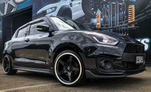 Suzuki swift on hussla GT gloss black chrome lip 2 of 4