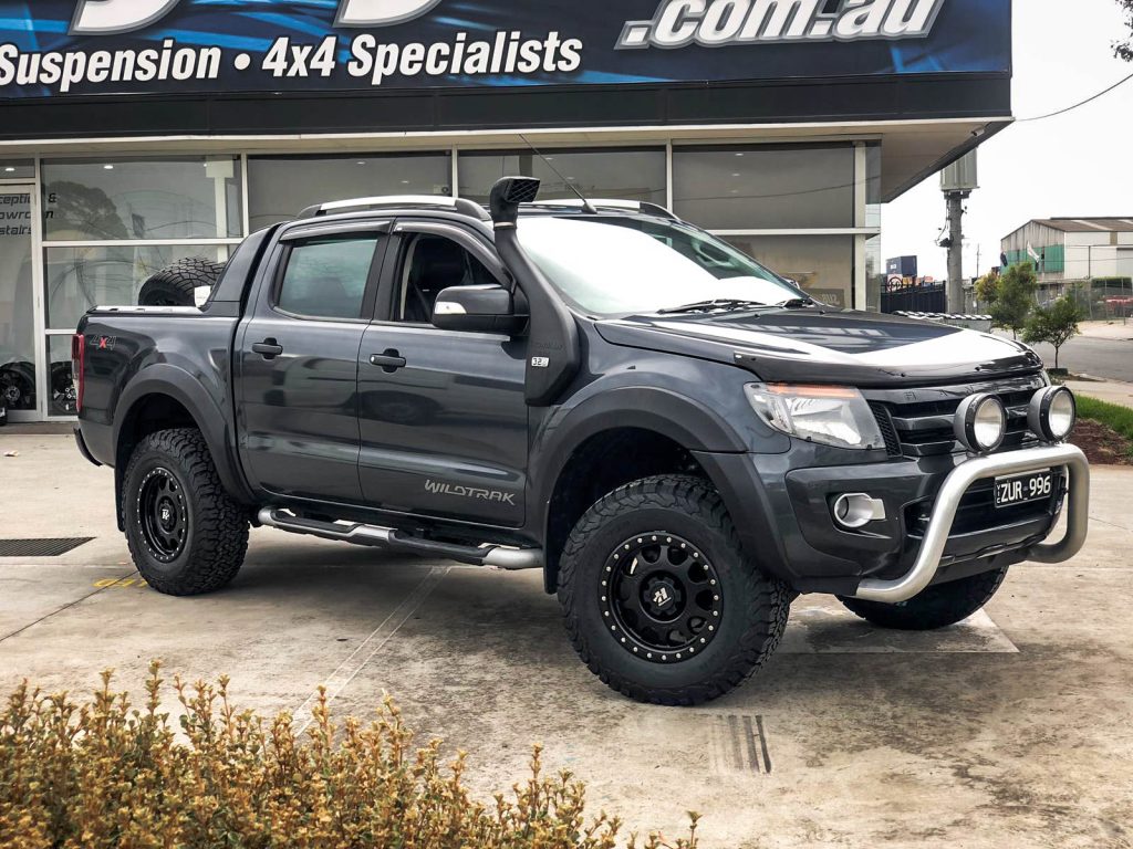 Ford ranger on hussla raptor matte black 2 – Hussla Wheels Off-Road ...