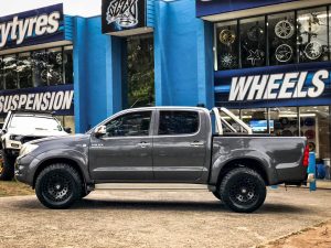 Toyota Hilux on hussla hussla strikeforce matte black 1