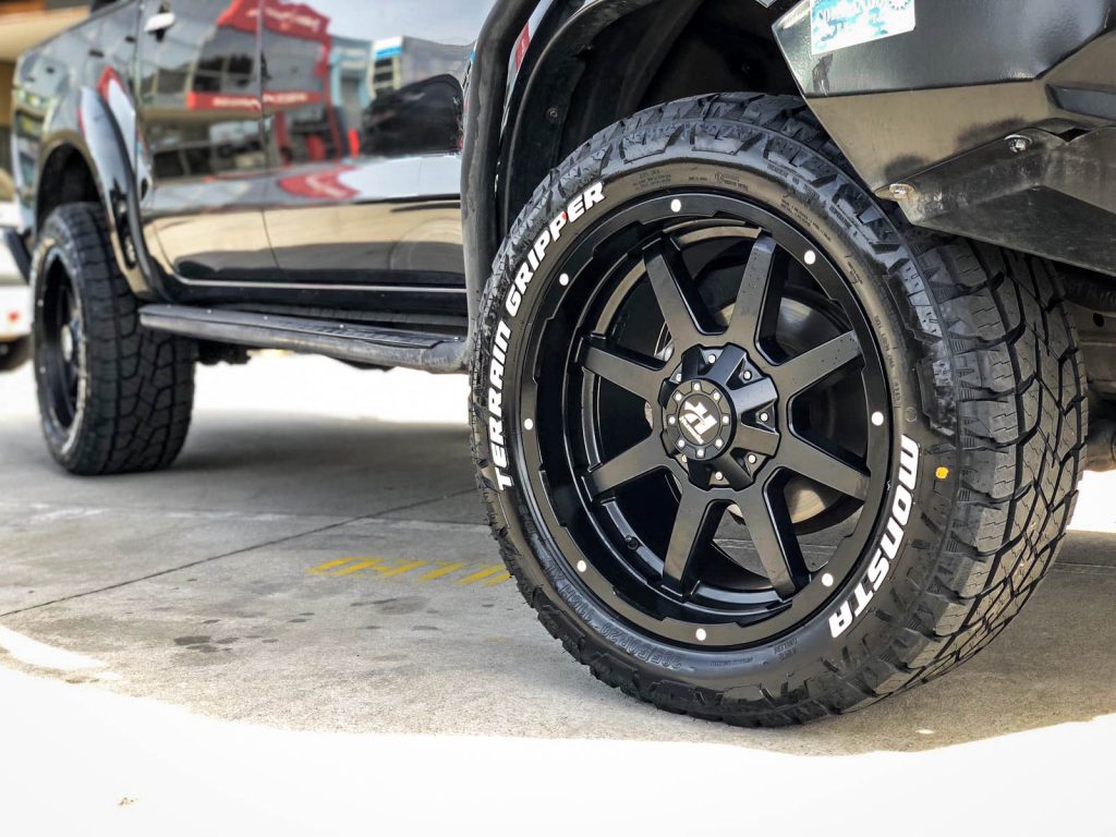 Toyota Hilux on hussla stealth matte black 1 3 – Hussla Wheels Off-Road ...