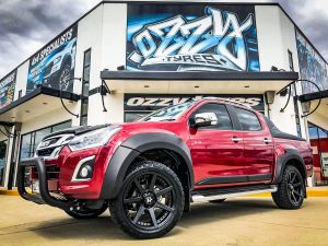 isuzu dmax on hussla dynasty matte black